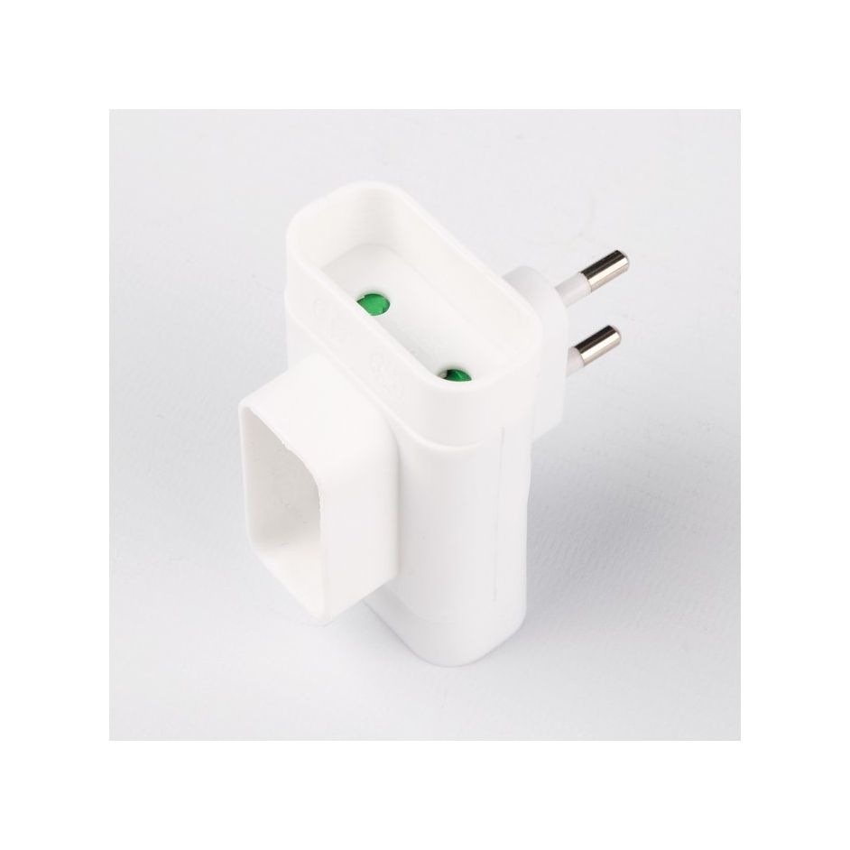 Multiprise électrique 2 prises avec interrupteur blanche => Livraison 3h  gratuite* @ Click & Collect magasin Paris République