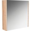 Meuble mural WC avec 2 tablettes réglables - 60 x 60 x 16 cm - Chêne brut naturel - Decotec