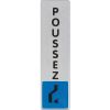 Plaque signalétique obligation / information - bleu - poussez - Novap