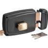 Serrure de porte de garage droite à tirage - Clé I - Axe à 70 mm - Vachette