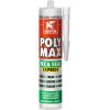 Mastic colle de montage transparent - Cartouche de 325 g - Poly Max Fix et Seal Express - Griffon