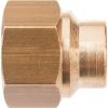 Raccord laiton droit à souder - F 1"1/2 - Ø 40 mm - Riquier