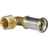 Coude multicouche à visser - Mâle 3/4" - Diamètre 20 mm - Laiton - Henco