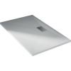 Receveur de douche extra plat - Kinesurf - Kinedo - 90 x 70 x 4 cm - Blanc - Bonde centrée sur la largeur