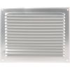 Grille d'aération aluminium - 190 x 240 mm - Avec moustiquaire - Anjos