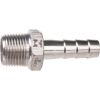 Raccord cannelé inox droit à visser - M 3/8" - Ø 10 mm - Sféraco