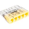 Borne de connexion Wago Série 2273 fil rigide - Transparent - jaune - Wago